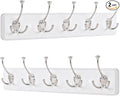 IBosins 2 Pack White Coat Rack Wall Mount by IBosins