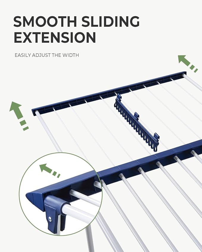 JS HANGER 90FT Extendable Clothes Drying Rack, Expands from 44" to 78" - Image 7