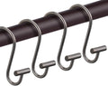 Bronze Shower Curtain Hooks, Rust Proof Shower Curtain Rings by CHICTIE