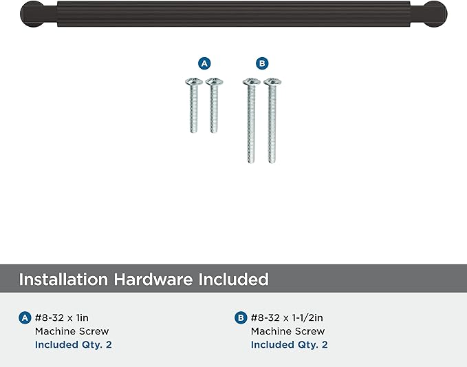 Amerock Ballard 8-13/16 inch (224mm) Center-to-Center Oil-Rubbed Bronze Cabinet Pull, BP37647ORB