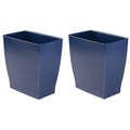 iDesign Small Plastic Bathroom Trash Can, Slim Rectangle Garbage Bin by iDesign