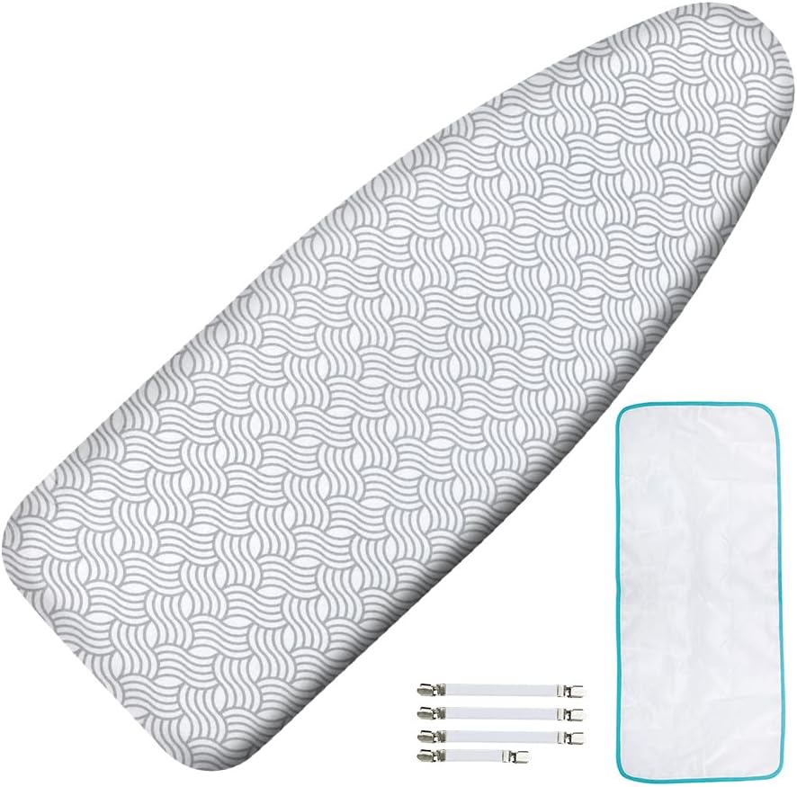 Ironing Board Cover and Pad, Extra Wide 18x49, Extra Thick by Dalykate