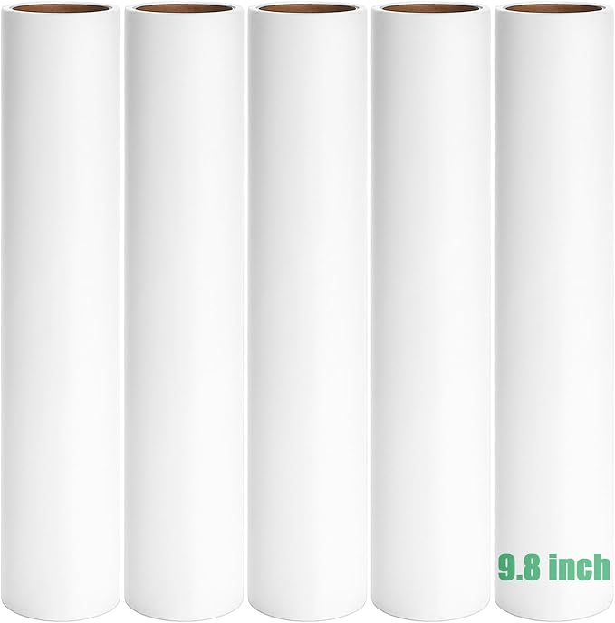 9.8 inch Large Lint Roller Refills Only, 9.8'' Extra-Wide Lint Roller Refill by MINGRACE