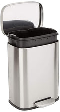 Amazon Basics SMALL Trash Can, 3.1 Gallon, Smudge Resistant Rectangular Bin by AmazonBasics