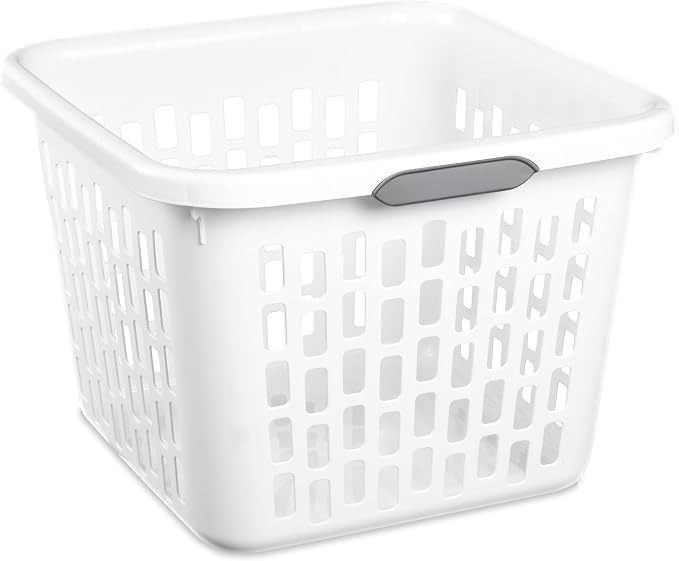 Sterilite Square Laundry Basket, Plastic Clothes Hamper - Image 7