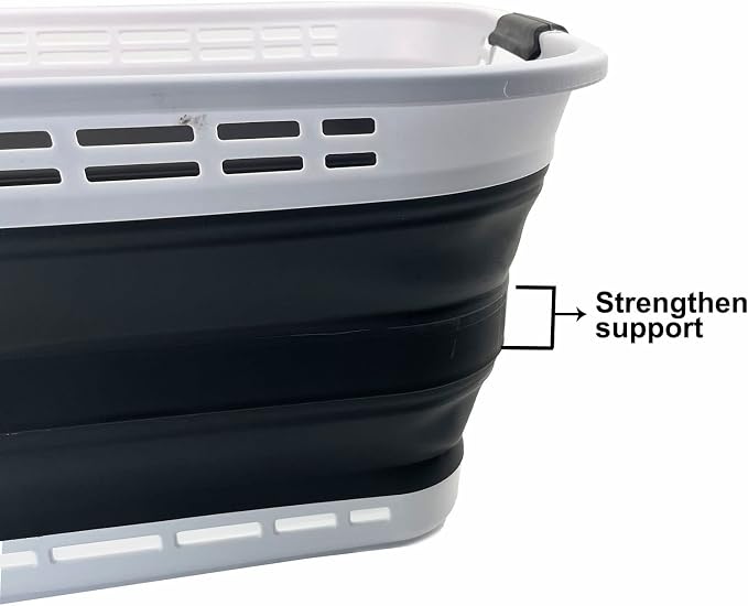 SAMMART 42L Collapsible Plastic Laundry Basket - Image 4