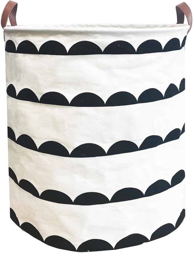 Waterproof Laundry Hamper Collapsible Laundry Basket Leather Handle Laundry Bag by %E2%80%8ETeLUVHome