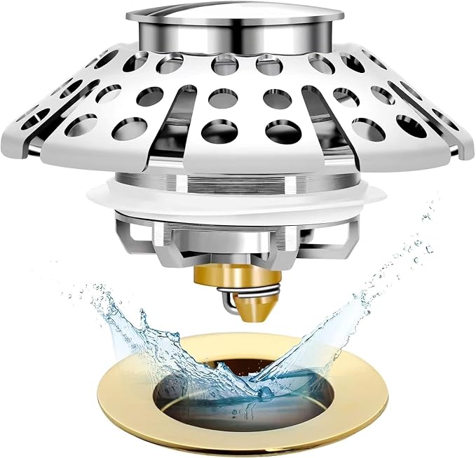 Anlige Bathtub Drain Stopper, Pop Up Tub Stopper - Image 7