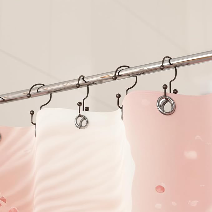 Titanker Shower Curtain Hooks Rings, Rust Resistant Metal Minimalist Simple - Image 7