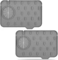 2PCS Silicone Faucet Splash Guard Mat, Sink Faucet Drip Catcher Tray by Unknown
