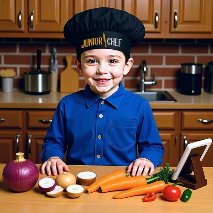 The Apron Place Adjustable Professional Chef Hats, Multiple Personalized Embroidered Designs to Choose from, Made in The USA