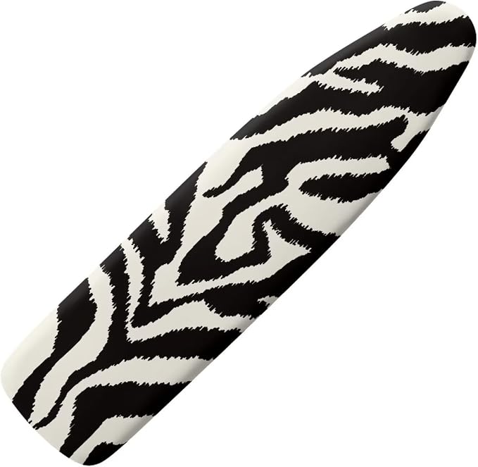 Zebra Pattern Ironing Board Cover and Pad 15x54 Inch Machine Washable Ironing by Tomeusey