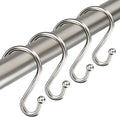TOPROD Shower Curtain Hooks Rings, Zinc Alloy S Shaped Shower Hooks Rust Proof by TOPROD