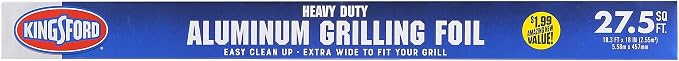 Kingsford Heavy Duty Aluminum Foil Roll, 27.5 Sq Ft | Wraps grill grates by Kingsford
