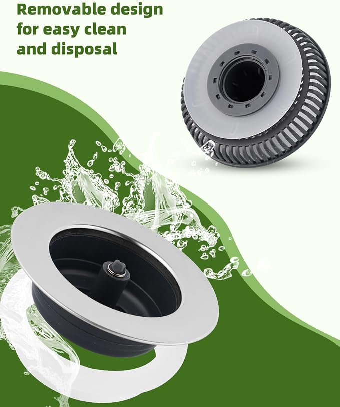 Universal Kitchen Sink Strainer Stopper Combo, 3 in 1 Pop Up - Image 2