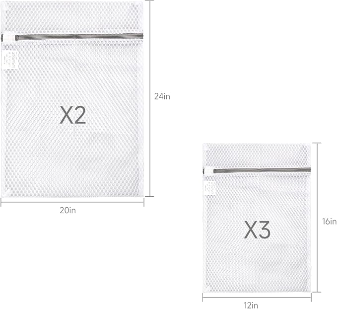 GOGOODA Mesh Laundry Bags for Delicates, 5 Set - Image 4