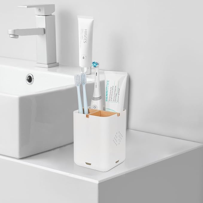 Toothbrush Holders for Bathrooms, Electric Toothbrush Holder, 3 Slot Vanity - Image 8