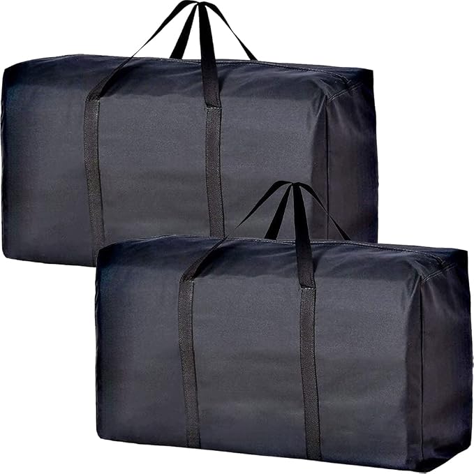 Extra Large Moving Bags with Strong Zippers & Carrying Handles, Storage Bags by Vioetry