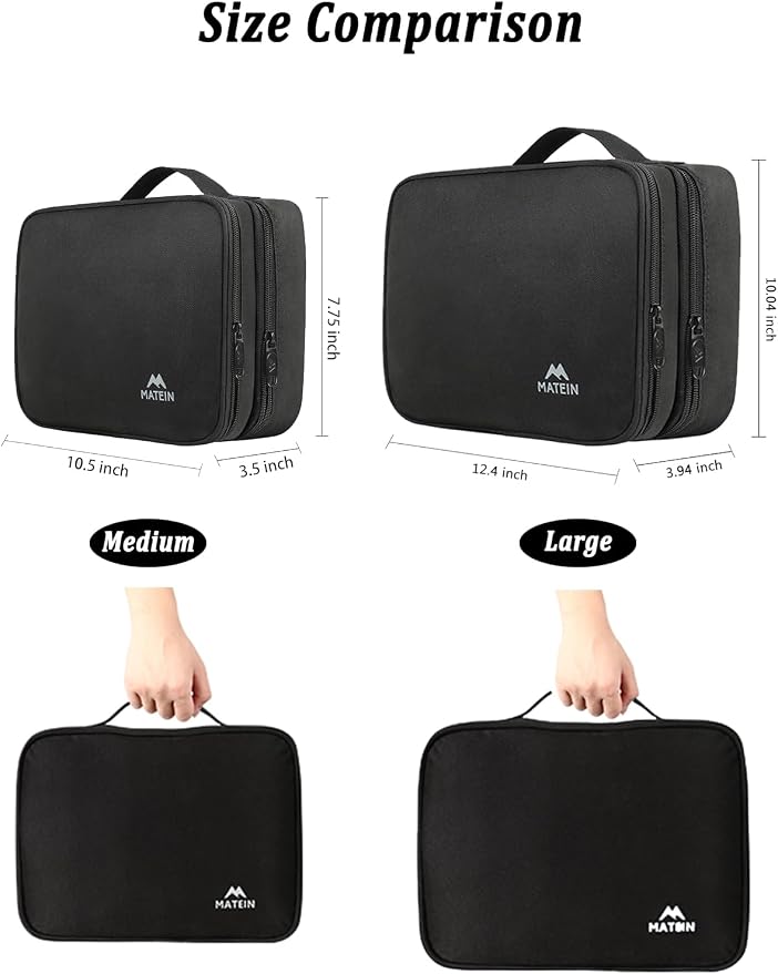 MATEIN Cable Organizer Bag, Large Travel Storage Bag, Sturdy Tool Case | - Image 2