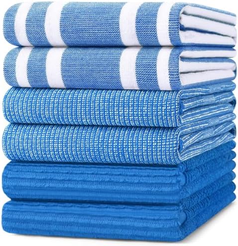Homaxy Cotton 380 GSM Premium Kitchen Towels, 6 Pack by Homaxy