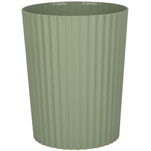 JiatuA Small Bathroom Trash Can Plastic Wastebasket Garbage Can Green | Sturdy by JiatuA