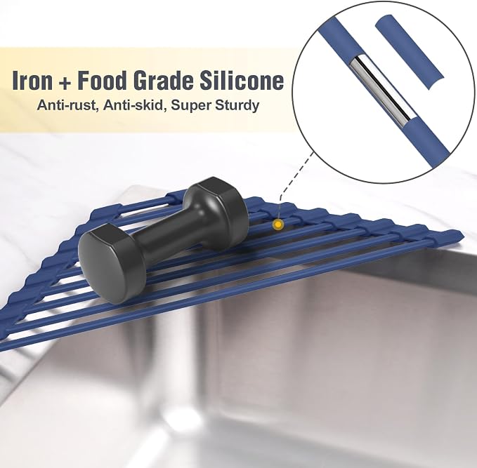 Tomorotec Roll Up Dish Drying Rack - Image 3