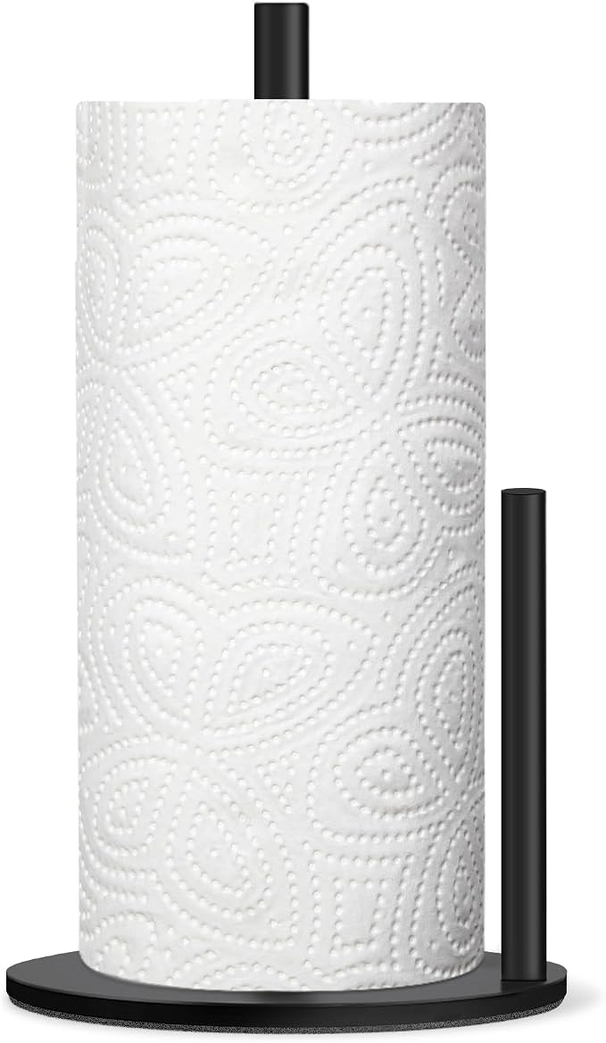 Black Paper Towel Holder, Countertop Paper Towel Holder by Unknown