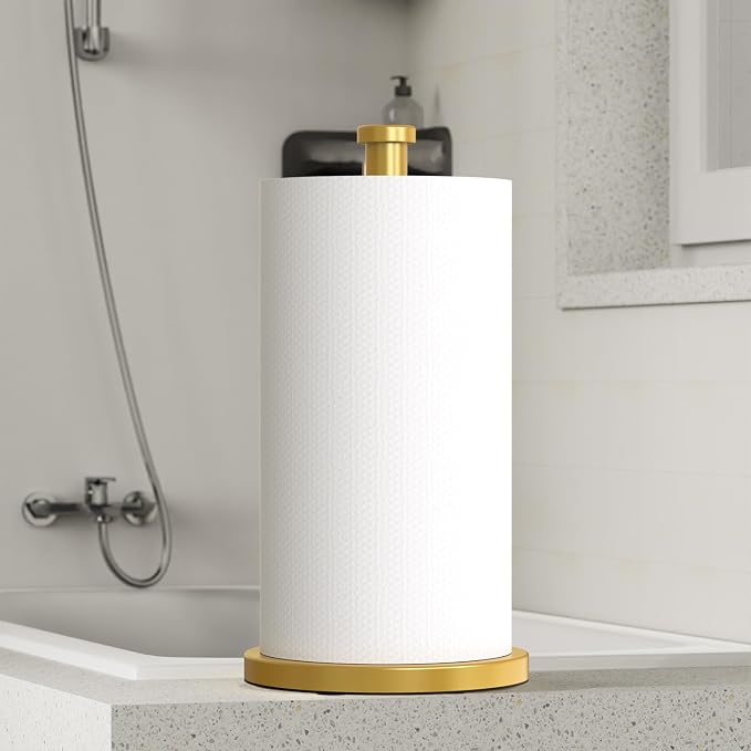 VEHHE Paper Towel Holder Countertop, 4 Non-Slip Suction Cups, Weighted Base - Image 8