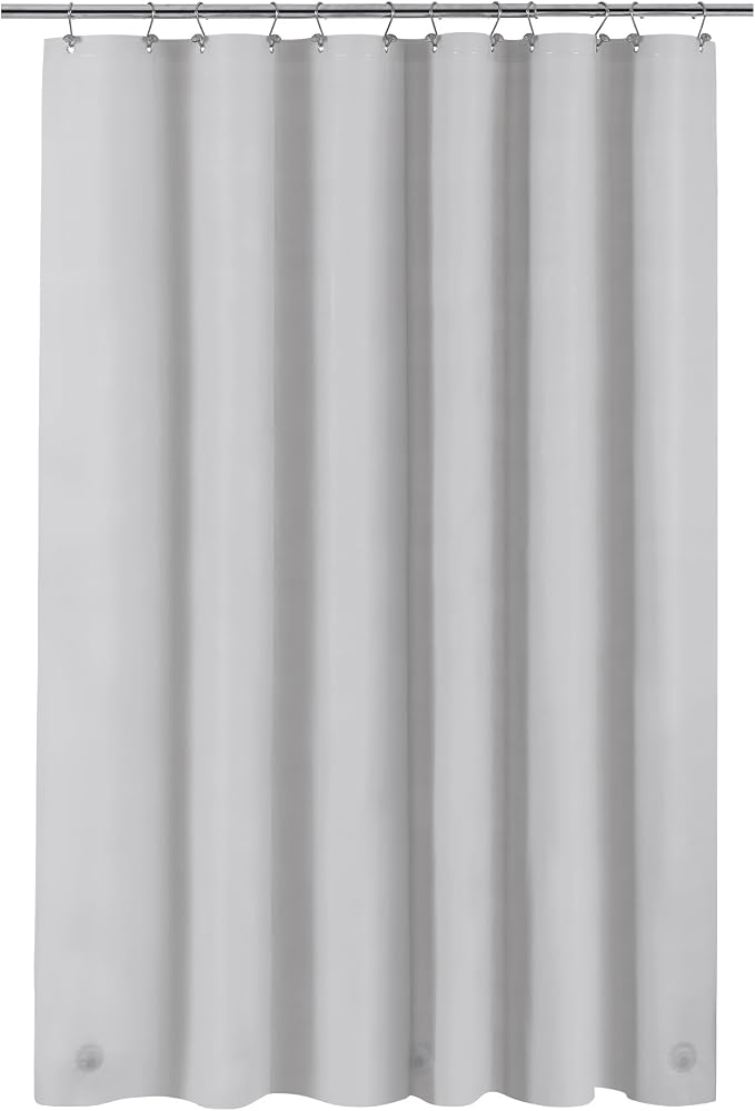 Barossa Design Gray Silver Long Shower Curtain Liner 72x78 - Image 7