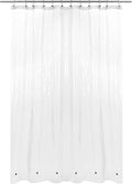 Barossa Design Extra Long Shower Curtain or Liner Heavy Duty 72x80 by BarossaDesign