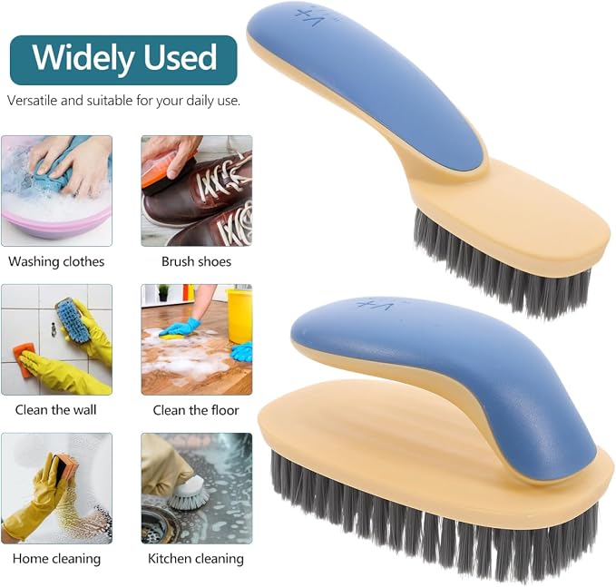 FRCOLOR Shoe Cleaning Brush Set 2-Pack Soft Bristle Laundry Brushes - Image 5