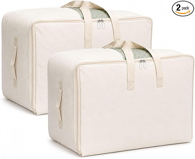 DoYiKe Soft Large Canvas Comforter Storage Bags by DoYiKe