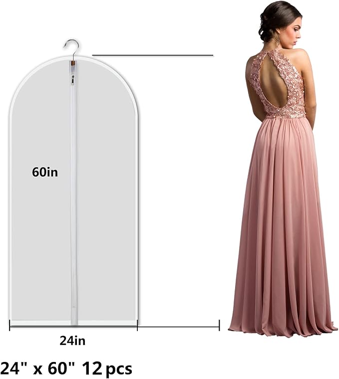 MsKitchen 12 Pack Long Garment Bags - Image 2