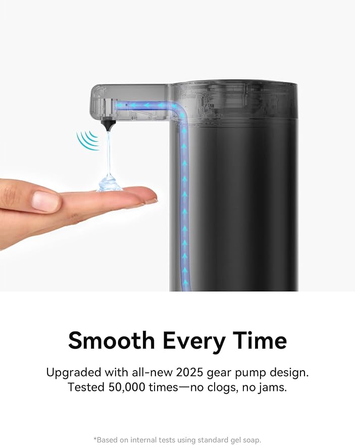Touchless Automatic Soap Dispenser – Clog-Free Pump, 0.2s Fast Sensor, USB-C - Image 3
