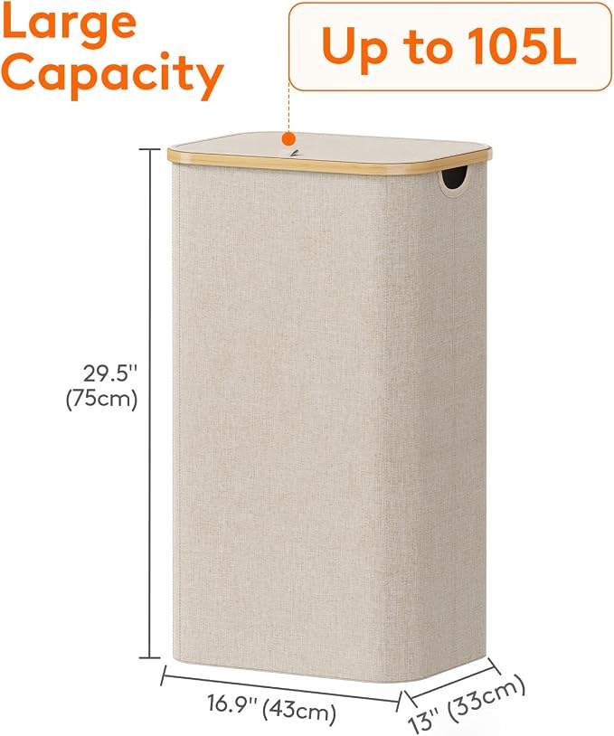 Lifewit 105L Laundry Basket - Image 3