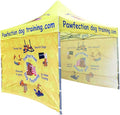 NaBai Custom Canopy Pop Up Tent 10x10 with Logo, Personalized Pop Up Canopy for Tradeshow, Customized Canopy Advertising Outdoor Tent (top Canopy +Three Full Walls+ 13kgs Frame)