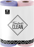 Fantasticlean Microfiber Cleaning Cloth Roll- 60 Sheets, Tear-away Microfiber by Fantasticlean