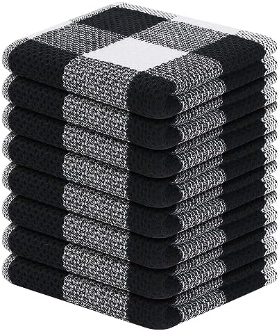Mordimy Cotton Waffle Weave Dish Cloths, 8 Pack by Mordimy