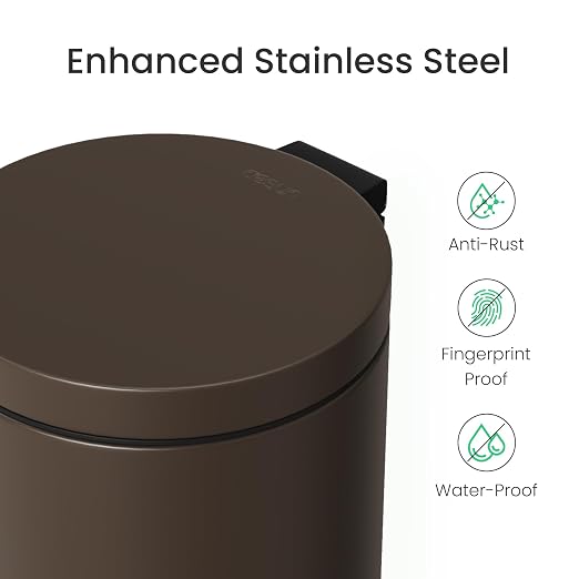 Cesun Small Round Bathroom Trash Can - Image 3