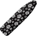Dog Paw Prints Polyester Ironing Board Cover Hook & Loop Elastic Edge Easy to by PJHEQOXE