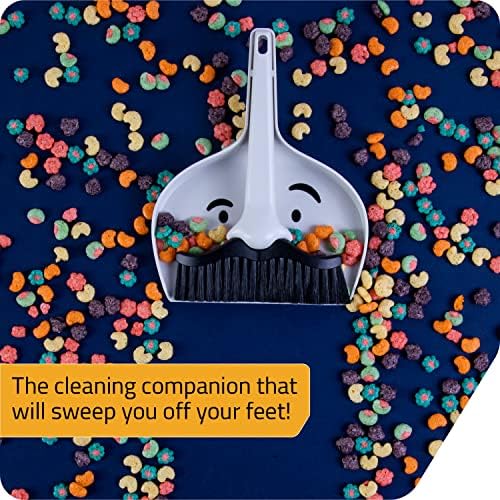 Peleg Design Dustache Small Dustpan and Brush Set, Mini Broom and Dustpan Set - Image 3