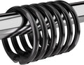 Amazer Black Shower Curtain Hooks Rings, O Shape Plastic Shower Curtain Hooks by Amazer