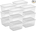 Sterilite Clear Storage Box Stackable Tote, 58 Quart by Sterilite