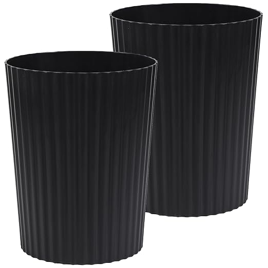 JiatuA Small Trash Can Plastic Wastebasket Round Garbage Container Bin by JiatuA