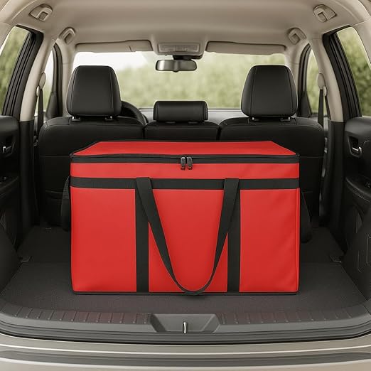Bodaon 3-Pack Insulated Food Delivery Bag, XXXL Pizza Cooler Bags, Rideshare Delivery Bag, Warmer/Frozen, Cold/Hot Thermal Styrofoam Carrier for Car/Travel/Shopping/Catering