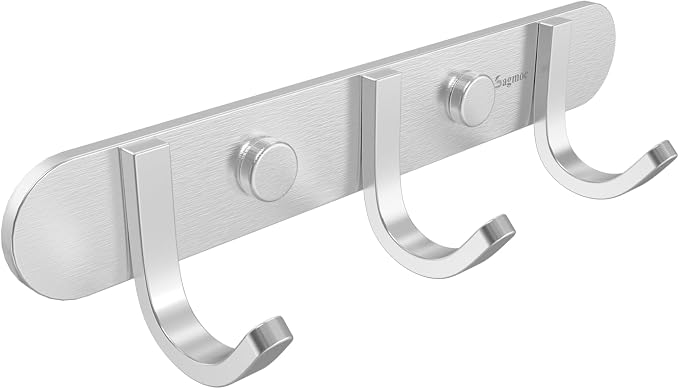 Coat Hook Rack Brushed Nickel by Sagmoc