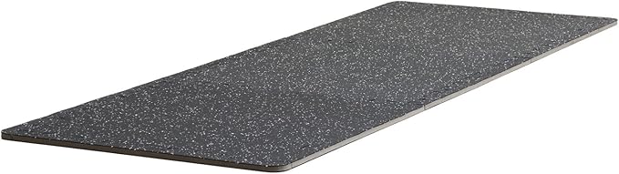 VEVOR 0.56In 100sq.ft 25 Tiles Gym Flooring for Home Gym, Rubber Top with High Density EVA Foam, 25" x 25" Gym Floor Exercise Equipment Mats, Interlocking Gym Mats, Puzzle Workout Mats, Black & White