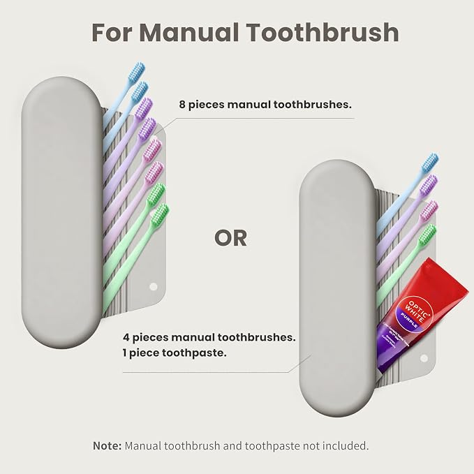 Silicone Electric Toothbrush Travel Case, Manual Toothbrush Travel Cover - Image 3
