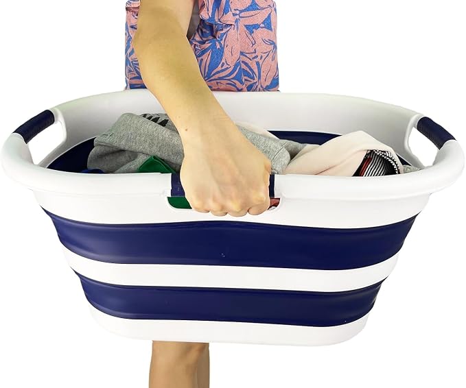 SAMMART 40L Collapsible Plastic Laundry Hamper - Image 9
