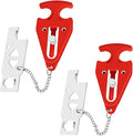 Portable Door Lock for Travel, No-Drill Hotel Security Lock -2 Pack | Extra by MIMIRACLE